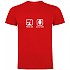 [해외]KRUSKIS 프로blem 솔루션 Padel 반팔 티셔츠 12140891921 Red