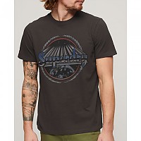[해외]슈퍼드라이 Rock Graphic Band 반팔 티셔츠 140588527 Carbon Grey