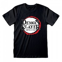 [해외]HEROES Demon Slayer 로고 반팔 티셔츠 140906385 Black