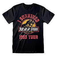 [해외]HEROES Jurassic Park I Survived 1993 반팔 티셔츠 140906386 Black