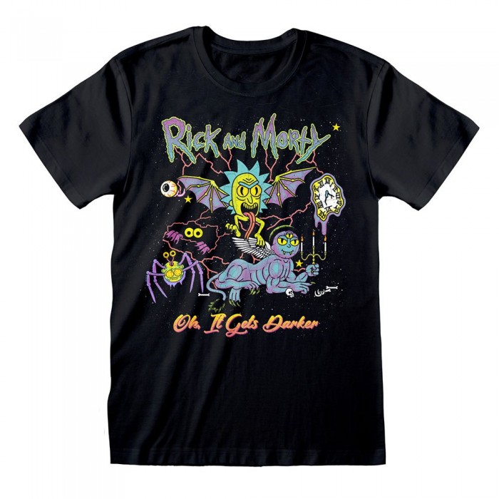 [해외]HEROES Rick & Morty Oh It Gets Darker 반팔 티셔츠 140906398 Black