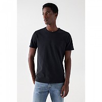 [해외]SALSA JEANS 반소매 티셔츠 Edge Slim Fit 140634349 Black