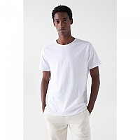 [해외]SALSA JEANS 반소매 티셔츠 Edge Slim Fit 140634352 White