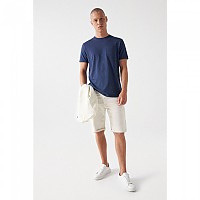 [해외]SALSA JEANS 포켓 And Embroidery Slim Fit 반팔 티셔츠 140634524 Medium Blue