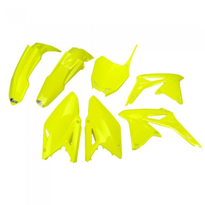 [해외]UFO Suzuki RMZ 450 2008-2017 SUKIT417-DFLU Fork Protectors & 오토바이 플라스틱 키트 9140866320 Neon Yellow