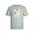 [해외]잭앤존스 Marbella Aop Branding 반팔 티셔츠 140438597 Gray Mist