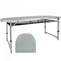 [해외]AKTIVE 높이 조절 접이식 메쉬가있는 테이블 Camping 6138510290 Grey