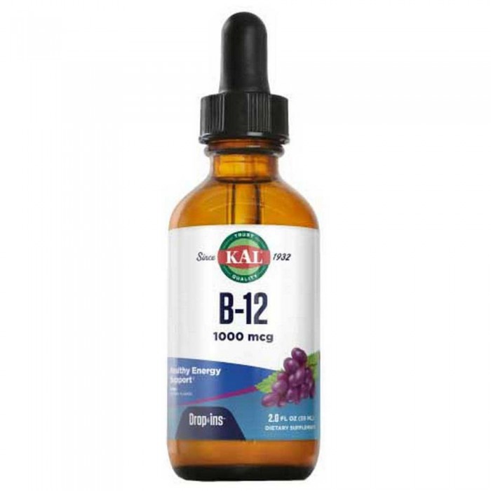 [해외]KAL Vegetarian B-12 1000mcg 59ml 건강한 에너지 지원 3140699469 Multicolour