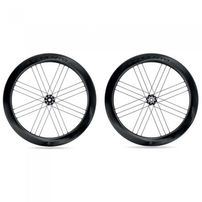 [해외]캄파놀로 Bora WTO C23 60 Disc Tubeless 2-Way Fit™ 도로용 휠 세트 1140847888 Black