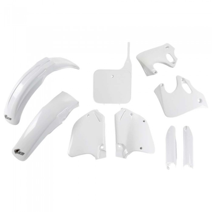 [해외]UFO Honda CR 125/250 1993-1994 HOKIT096F-041 Fork Protectors & 오토바이 플라스틱 키트 9140864764 White