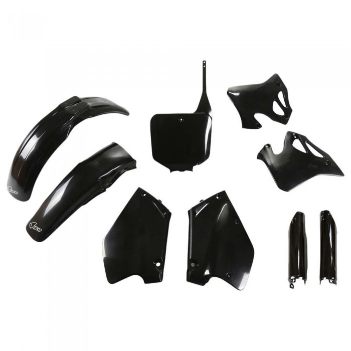 [해외]UFO Honda CR 125/250 1995-1997 HOKIT095F-001 Fork Protectors & 오토바이 플라스틱 키트 9140864768 Black