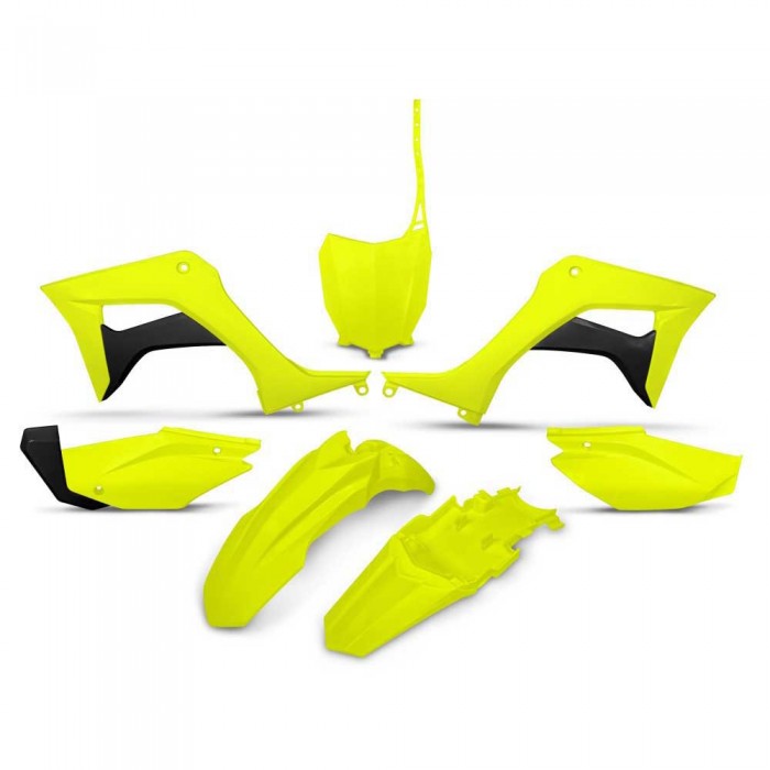 [해외]UFO Honda CRF 110F 2019-2024 HOKIT124-DFLU Fork Protectors & 오토바이 플라스틱 키트 9140864824 Neon Yellow