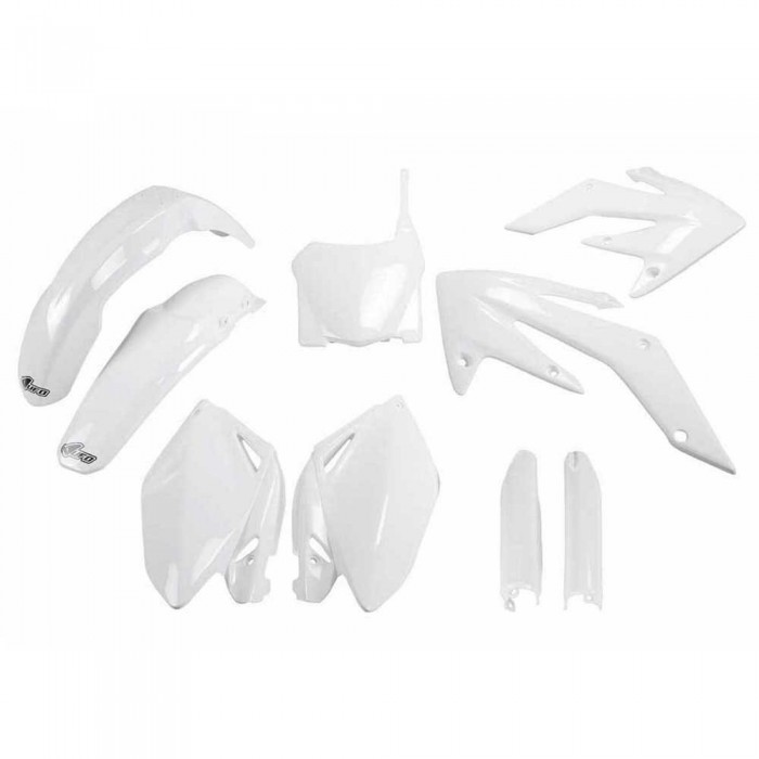 [해외]UFO Honda CRF 250R 2008-2009 HOKIT112F-041 Fork Protectors & 오토바이 플라스틱 키트 9140864855 White