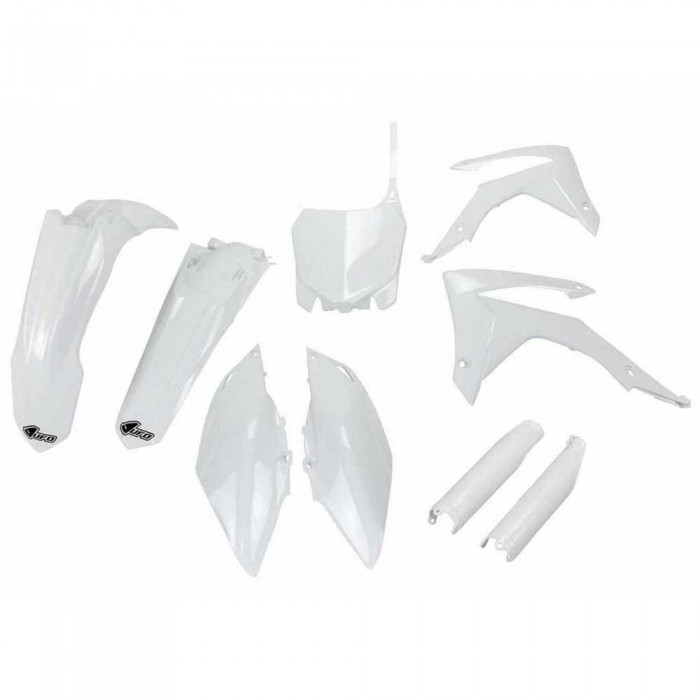 [해외]UFO Honda CRF 250R/450R 2014-2017 HOKIT116F-041 Fork Protectors & 오토바이 플라스틱 키트 9140864874 White