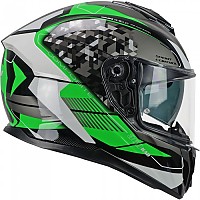 [해외]CGM 풀페이스 헬멧 360S KAD Race 9140616943 Grey / Green
