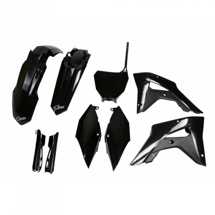 [해외]UFO Honda CRF 250RX/450RX 2019-2021 HOKIT120F-001 Fork Protectors & 오토바이 플라스틱 키트 9140864906 Black