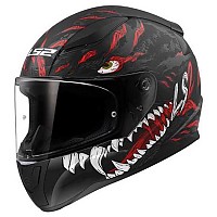 [해외]LS2 FF353 Rapid II Kaiju 풀페이스 헬멧 9140764359 Black / White / Red