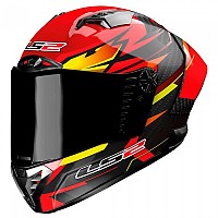 [해외]LS2 FF805 Thunder Carbon GP Aero Fire 풀페이스 헬멧 9140764369 Red / Black