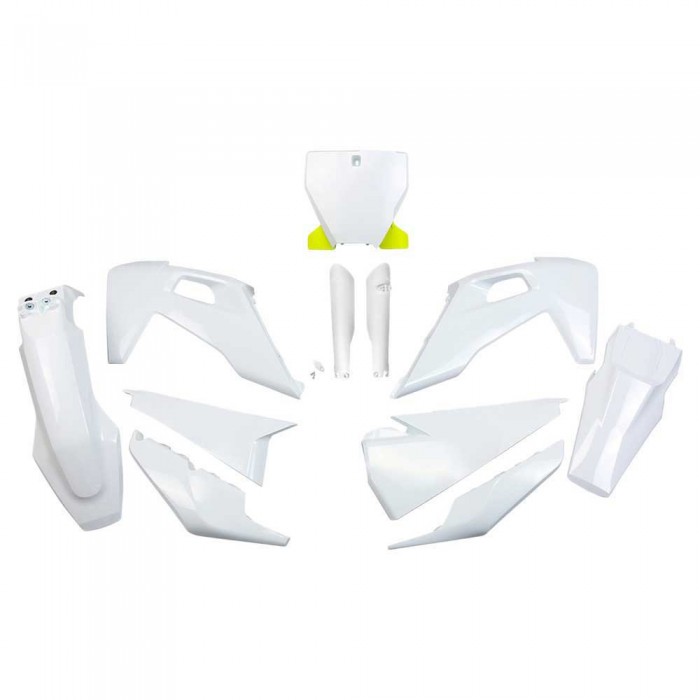 [해외]UFO Husqvarna TC/FC 2019-2022 HUKIT622F-041 Fork Protectors & 오토바이 플라스틱 키트 9140865097 White