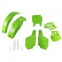 [해외]UFO Kawasaki KX 500 1993-1995 KAKIT187F-026 Fork Protectors & 오토바이 플라스틱 키트 9140865479 Green