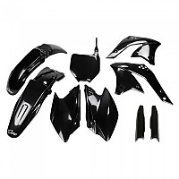 [해외]UFO Kawasaki KXF 250 2007-2007 KAKIT208F-001 Fork Protectors & 오토바이 플라스틱 키트 9140865507 Black