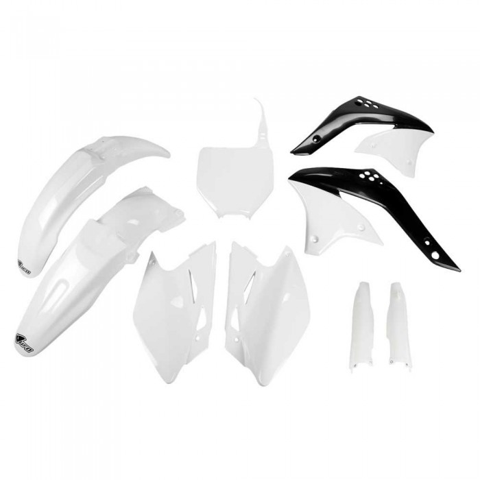 [해외]UFO Kawasaki KXF 450 2006-2006 KAKIT205F-047 Fork Protectors & 오토바이 플라스틱 키트 9140865545 White