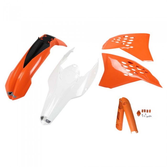 [해외]UFO KTM EXC/EXC-F 2009-2011 KTKIT512F-999 Fork Protectors & 오토바이 플라스틱 키트 9140865803 Original 2011