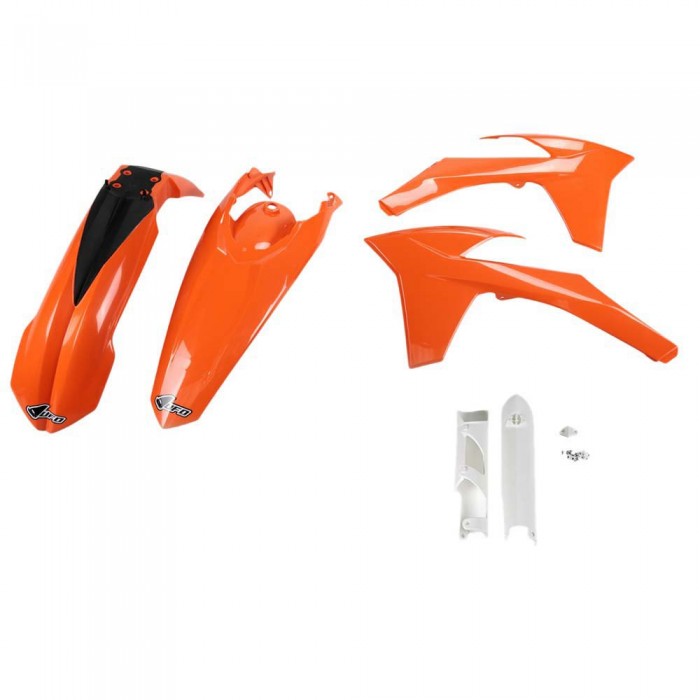 [해외]UFO KTM EXC/EXC-F 2012-2013 KTKIT513F-999 Fork Protectors & 오토바이 플라스틱 키트 9140865813 Original