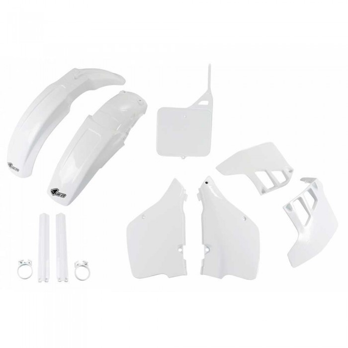 [해외]UFO Suzuki RM 125 1989-1991 SUKIT399F-041 Fork Protectors & 오토바이 플라스틱 키트 9140866245 White