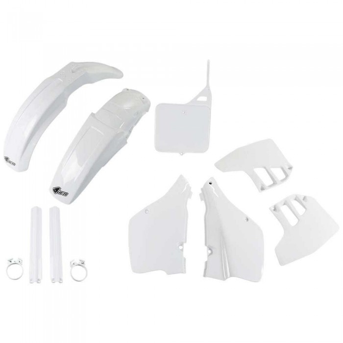 [해외]UFO Suzuki RM 250 1989-1991 SUKIT398F-041 Fork Protectors & 오토바이 플라스틱 키트 9140866264 White