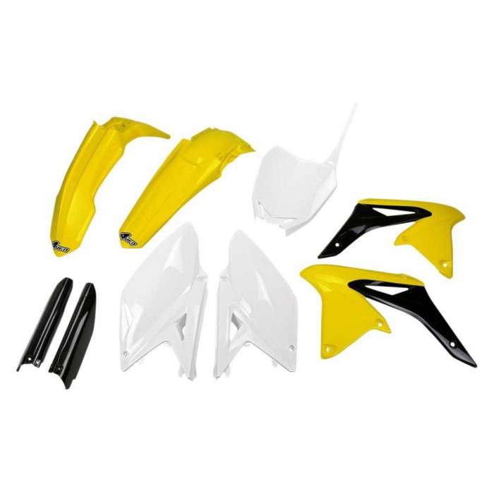 [해외]UFO Suzuki RMZ 250 2010-2018 SUKIT416F-999W Fork Protectors & 오토바이 플라스틱 키트 9140866293 Original 2018