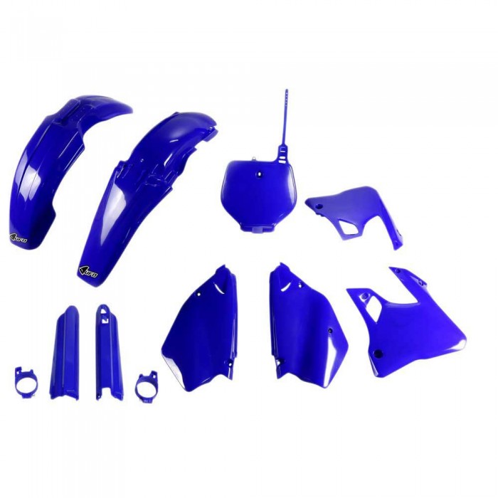 [해외]UFO Yamaha YZ 125/250 1996-1999 YAKIT294F-089 Fork Protectors & 오토바이 플라스틱 키트 9140866591 Blue