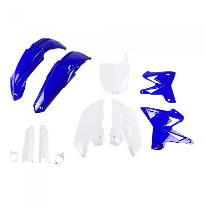 [해외]UFO Yamaha YZ 125/250 2002-2004 Restyling YAKIT328F-999 Fork Protectors & 오토바이 플라스틱 키트 9140866599 Original