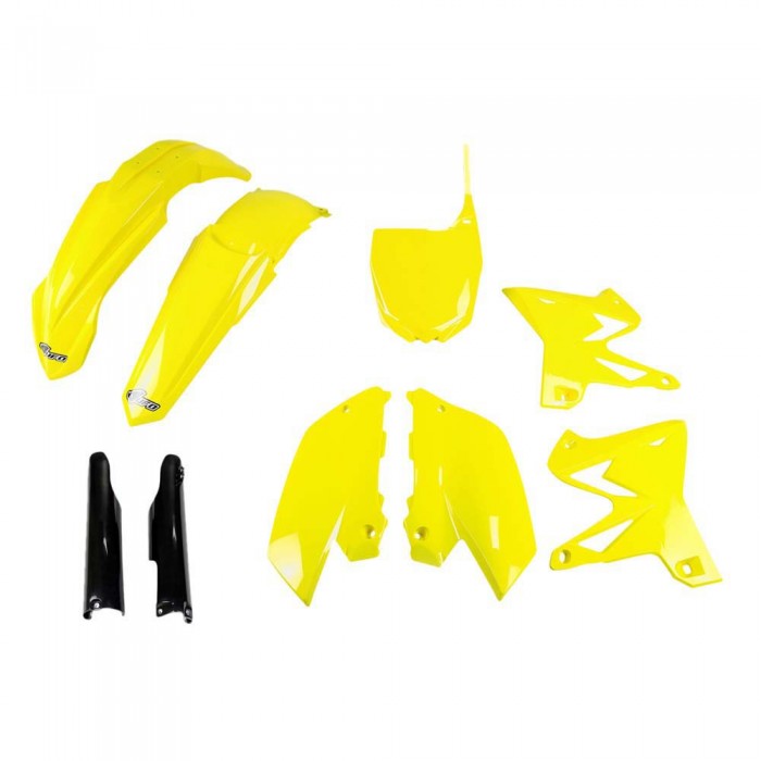 [해외]UFO Yamaha YZ 125/250 2005-2007 Restyling YAKIT327F-101 Fork Protectors & 오토바이 플라스틱 키트 9140866613 Yellow