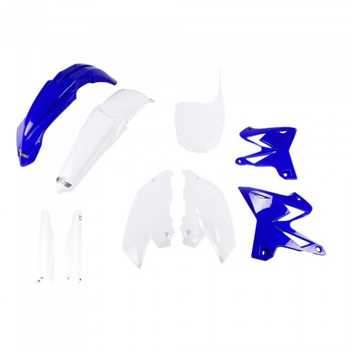 [해외]UFO Yamaha YZ 125/250 2005-2007 Restyling YAKIT327F-999W Fork Protectors & 오토바이 플라스틱 키트 9140866615 Original