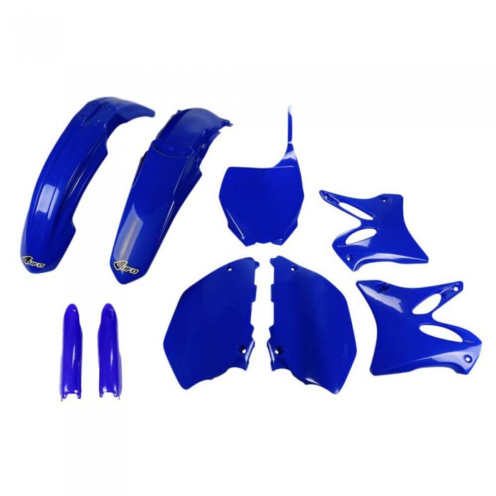 [해외]UFO Yamaha YZ 125/250 2008-2014 USA YAKIT307F-089 Fork Protectors & 오토바이 플라스틱 키트 9140866638 Blue