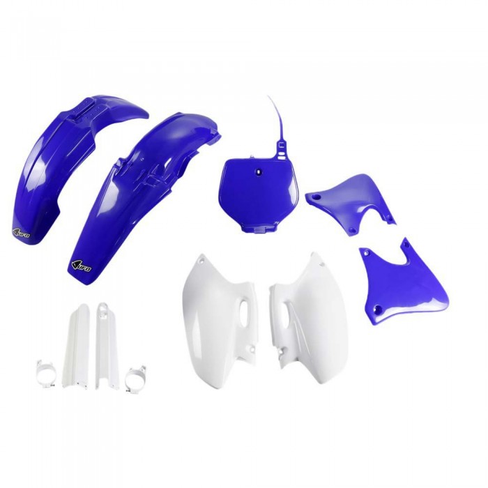 [해외]UFO Yamaha YZF 400 1998-1999 YAKIT290F-999 Fork Protectors & 오토바이 플라스틱 키트 9140866697 Original 1999