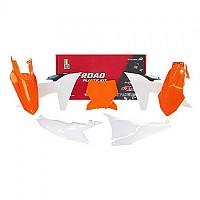 [해외]RTECH 플라스틱 키트 KTM SX/SX-F/XC/XC-F 23-24 6 조각들 9140933806 White / Orange