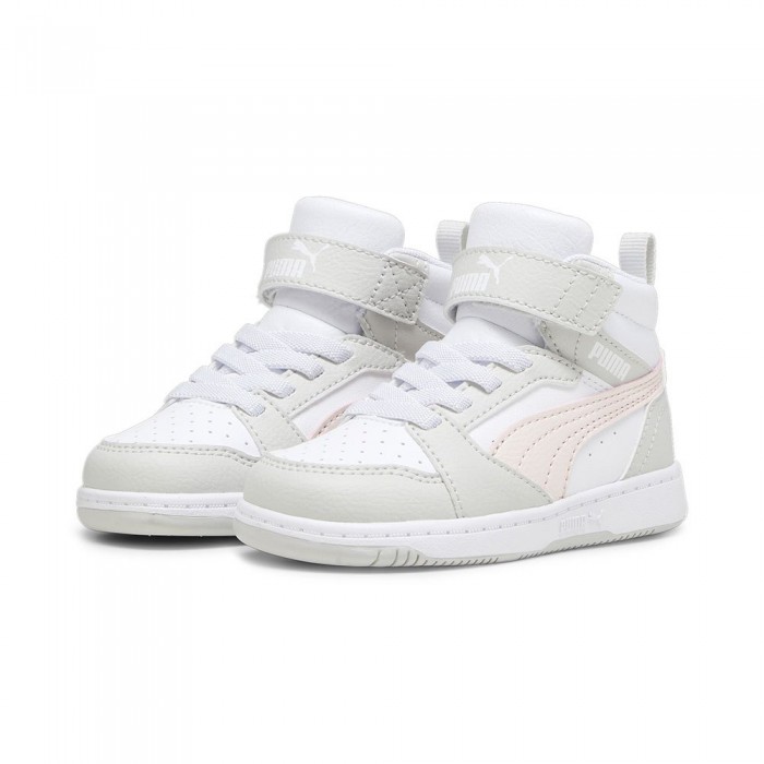 [해외]푸마 Rebound V6 Mid AC+ 운동화 15139964936 Puma White / Frosty Pink / Sedate Gray