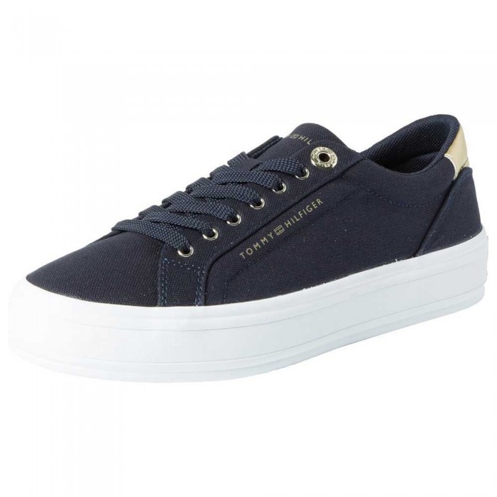 [해외]타미힐피거 Essential Vulc Canvas 운동화 140372461 Space Blue