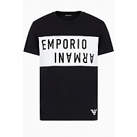[해외]EMPORIO 아르마니 반팔 크루넥 티셔츠 211818_4R476 140732682 Black/White