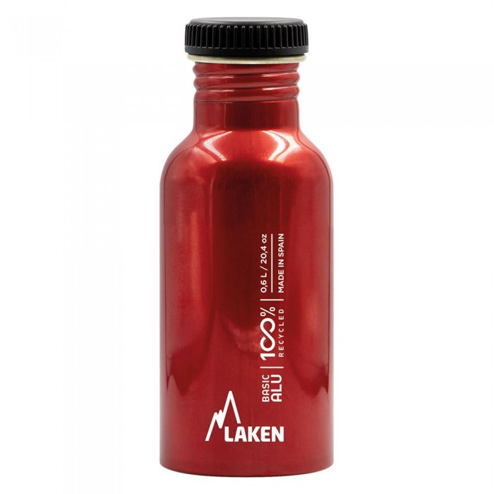 [해외]LAKEN Basic Plain 600 ml 알루미늄 병 6140844140 Red