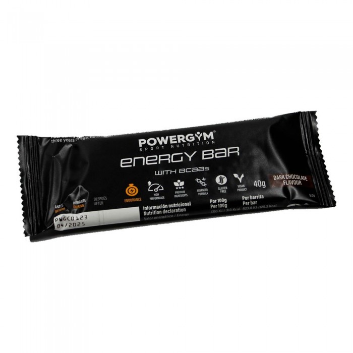 [해외]POWERGYM 에너지 바 40gr Chocolate Chocolate 4140488148 Black