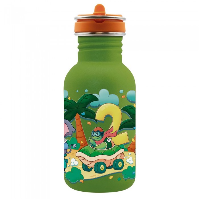 [해외]LAKEN Funny Cars 500 ml 스테인리스 스틸 병 4140844166 Green