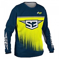 [해외]S3 PARTS 긴소매 티셔츠 Drift 9140928266 Fluor Yellow / Blue
