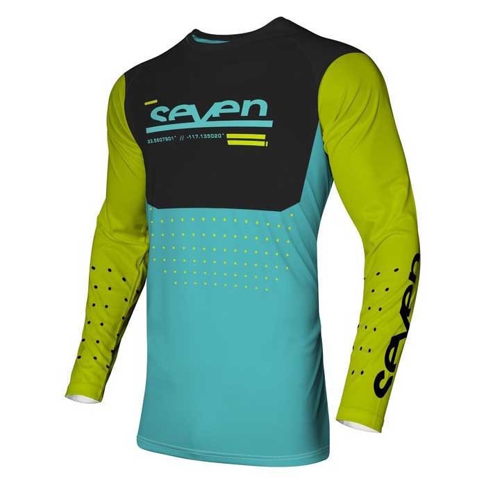 [해외]SEVEN Vox Aperture 긴팔 티셔츠 9140934960 Fluor Yellow / Blue