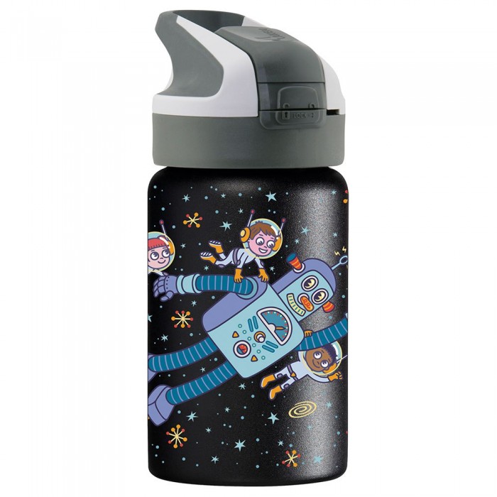 [해외]LAKEN 스테인리스 병 Space Robot 350 ml 12140844182 Black