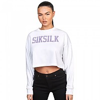 [해외]SIKSILK 스웨트 셔츠 Crop Varsity 140742453 White