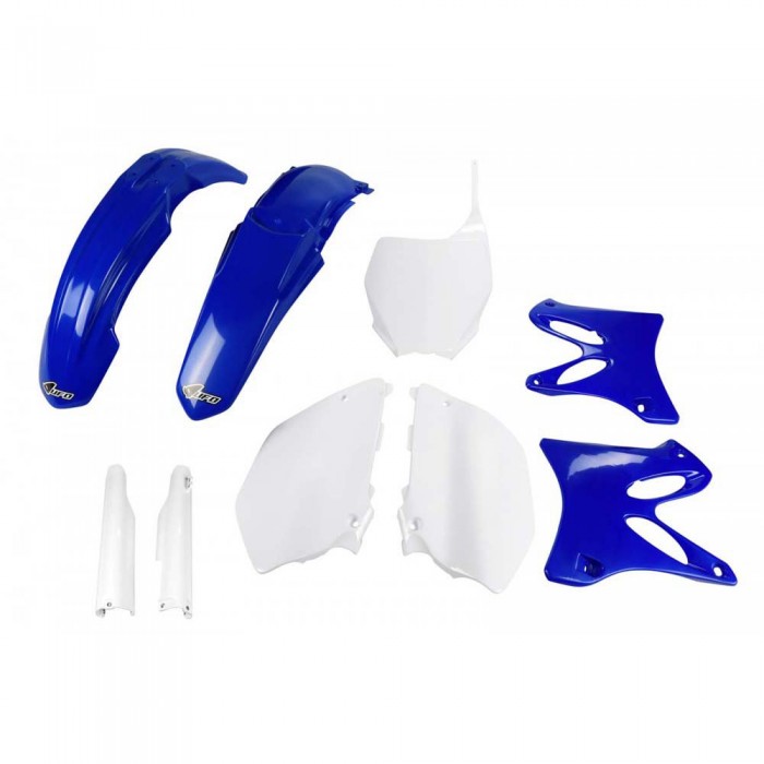 [해외]UFO Yamaha YZ 125/250 2006-2007 USA YAKIT332F-999 Fork Protectors & 오토바이 플라스틱 키트 9140866623 Original