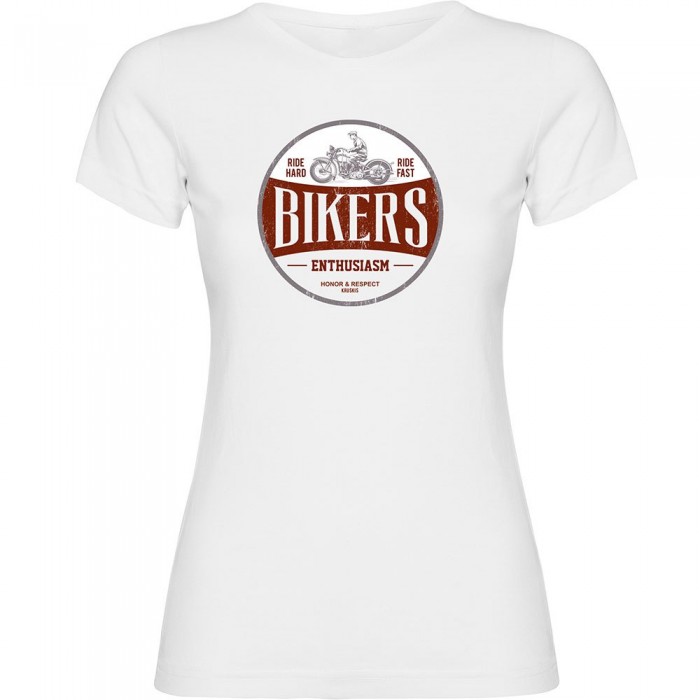 [해외]KRUSKIS Bikers Enthusiasm 반팔 티셔츠 9140965616 White